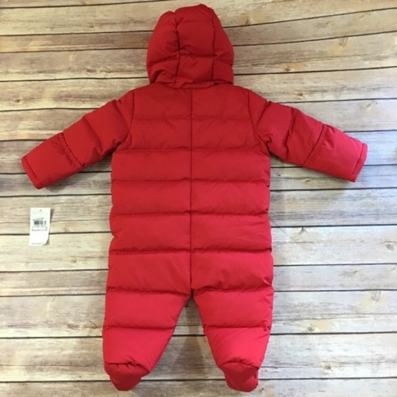 Ralph Lauren Red Quilted Snowsuit Bunting NEW NWT - Picture 2 of 4